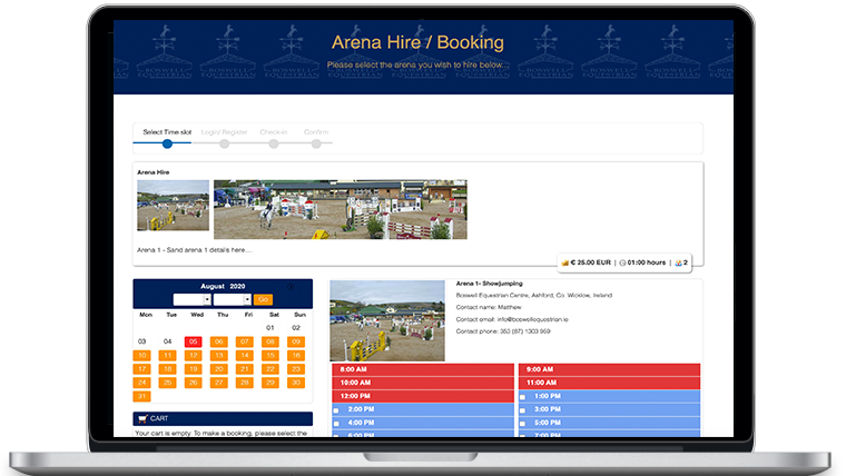 Equestrian Centre - Online Booking System